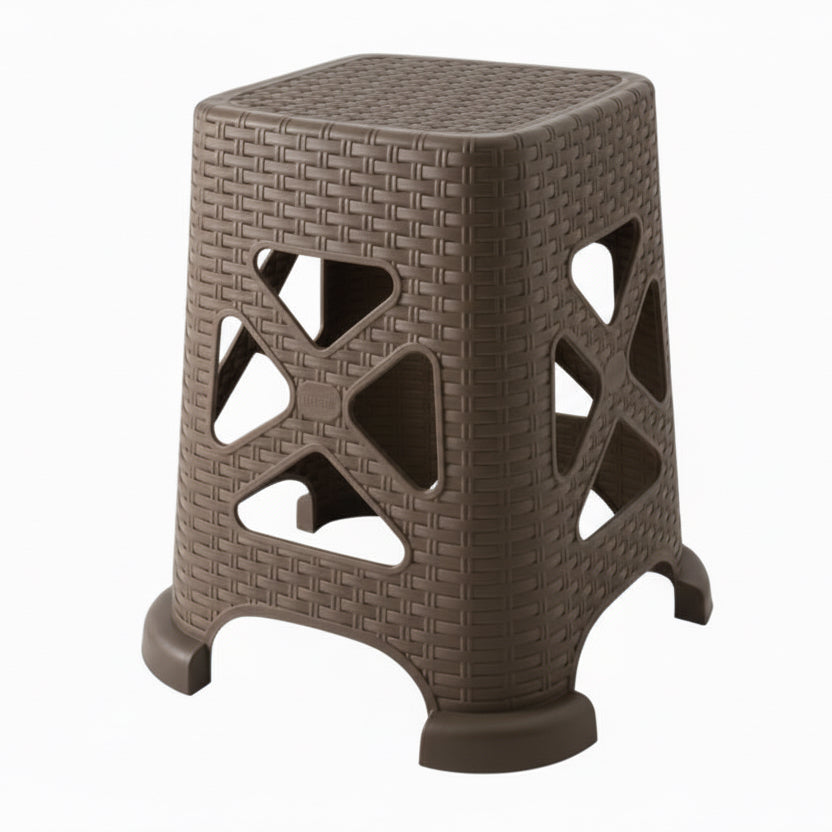 Rattan Big Stool Black