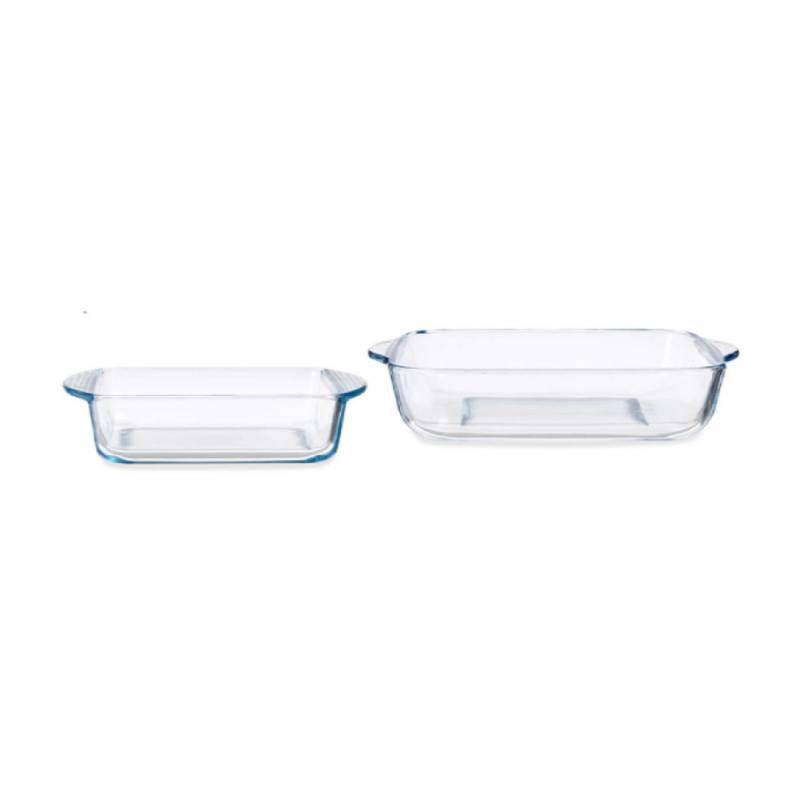 Rectangle Trays Borcam Set of 2pcs 1320ml & 1950ml
