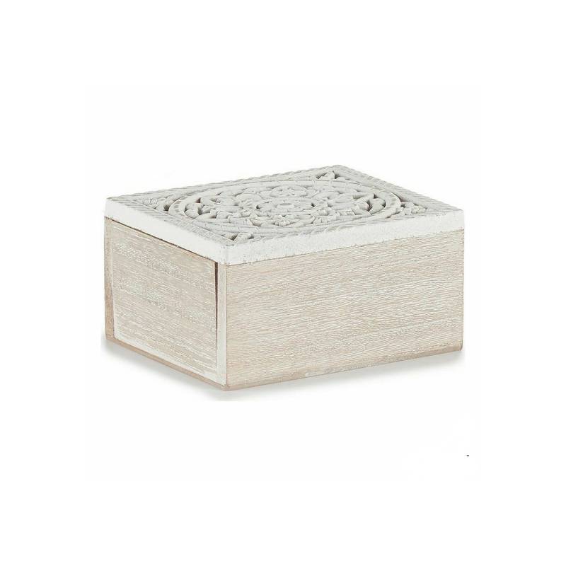 Rectangular White Wooden Box