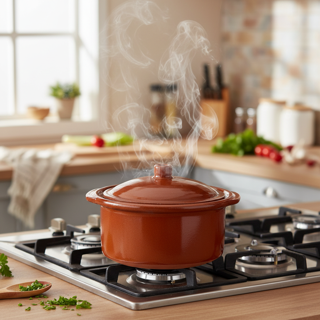 Refractory Clay Cocotte Pot 1.5Ltr