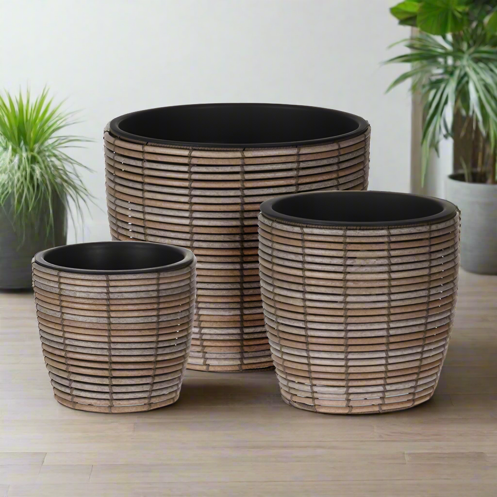 Round Planter Kubu (Set of 3)