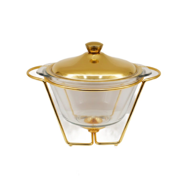 Round Deep Burner Dish 4L Gold