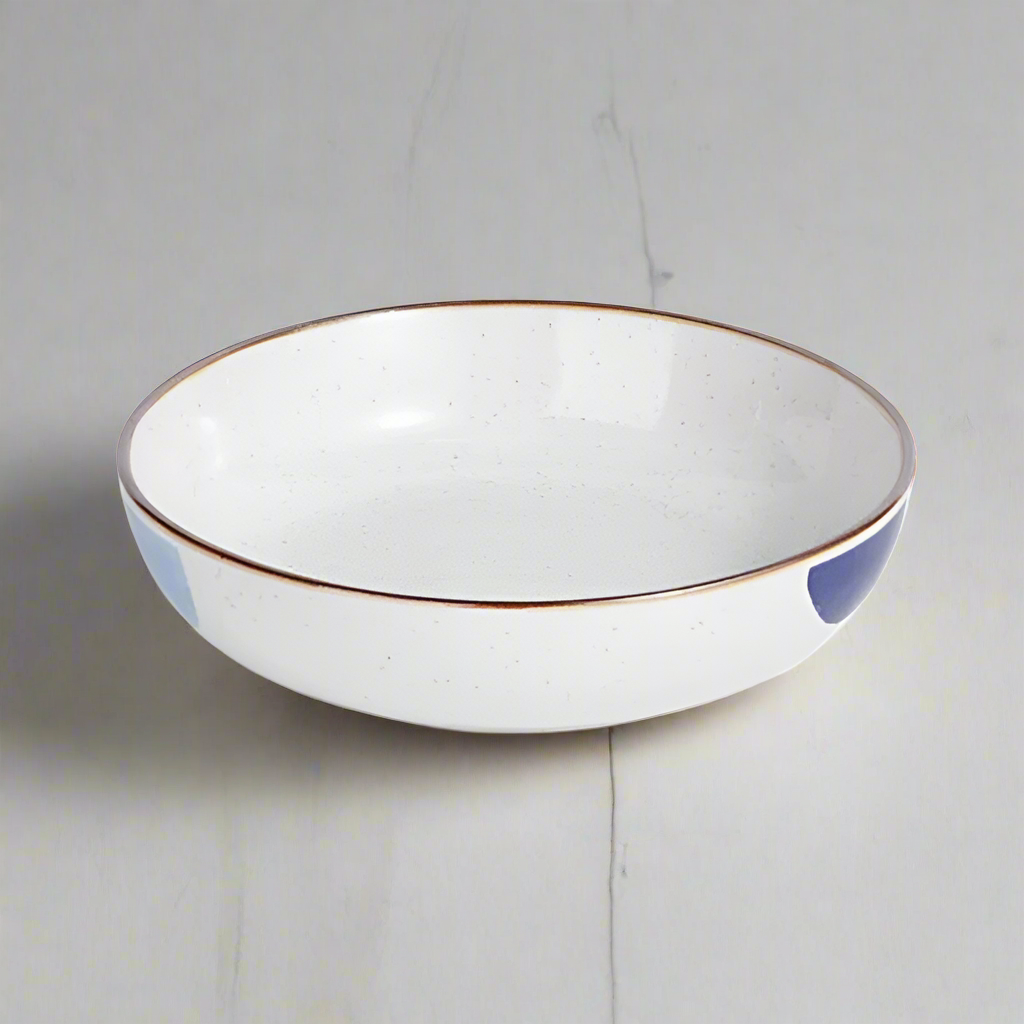 Round Deep Ceramic Serving Dish 8.25"