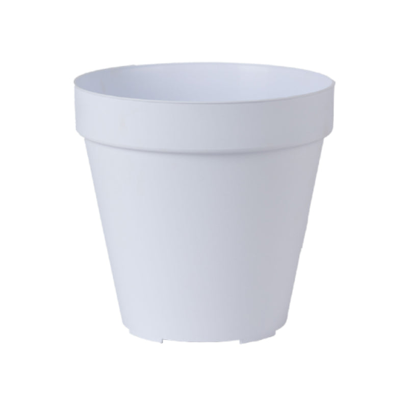 Round Flower Pot 17cm White