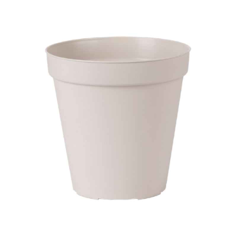 Round Flower Pot 20cm Beige