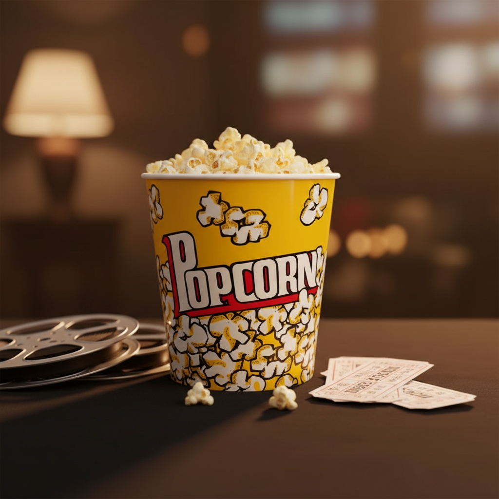 Round Popcorn Bucket Small