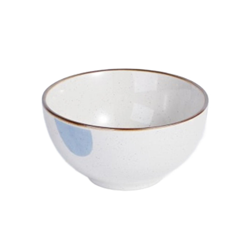 Round White Ceramic Serving Bowl 8.25"