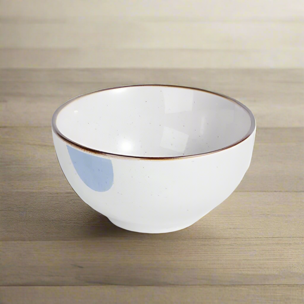 Round White Ceramic Serving Bowl 8.25"