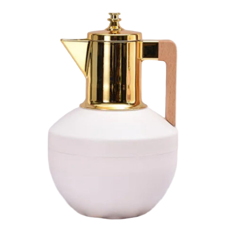 Vacuum Flask With Wooden Handle 1L