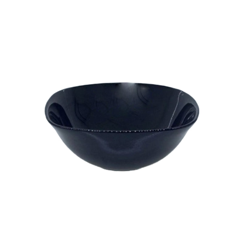 Salad Bowl Opal Glass 7.5" Black