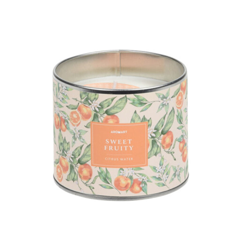 Scented Candle in Zinc Pot