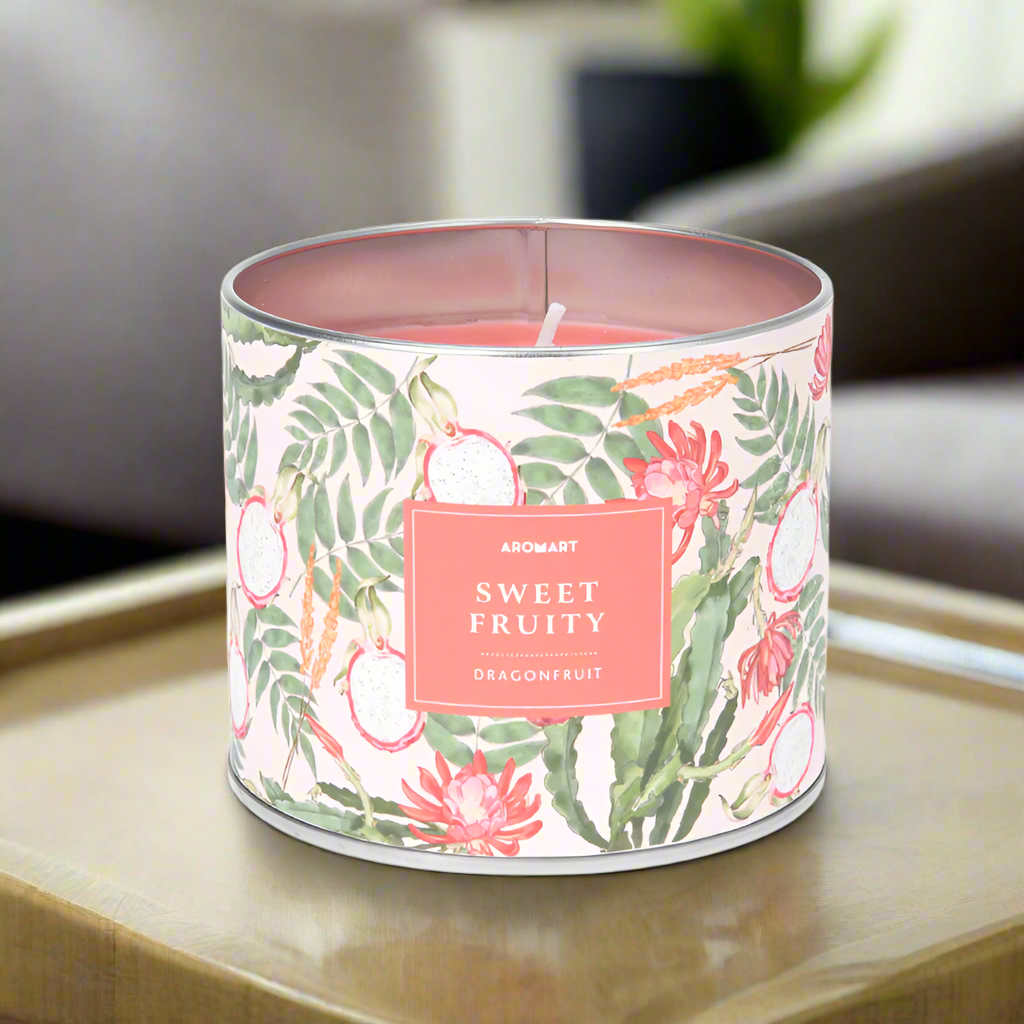 Scented Candle in Zinc Pot