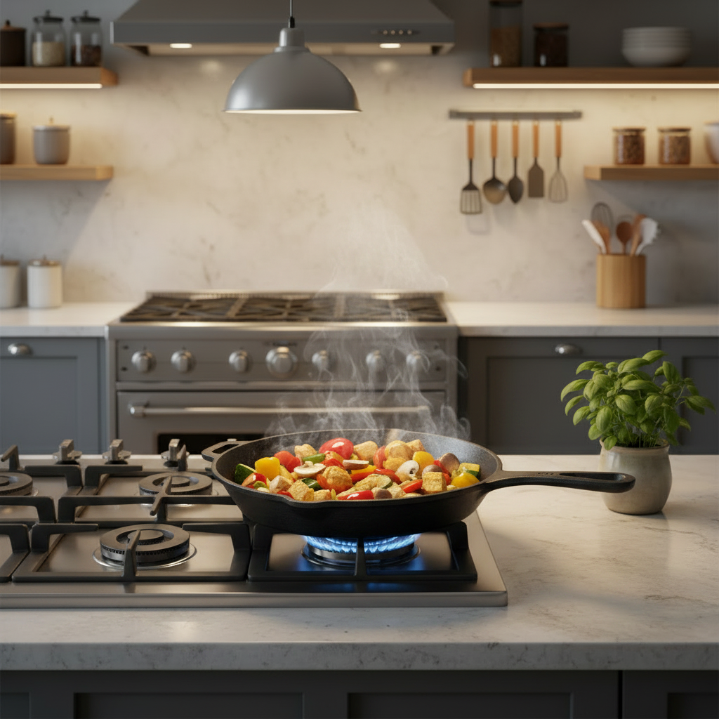 Cast Iron Skillet Fry Pan 25.5 x 5.4cm