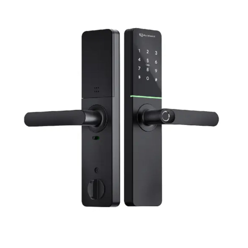 Smart Fingerprint Door Lock Matte Black