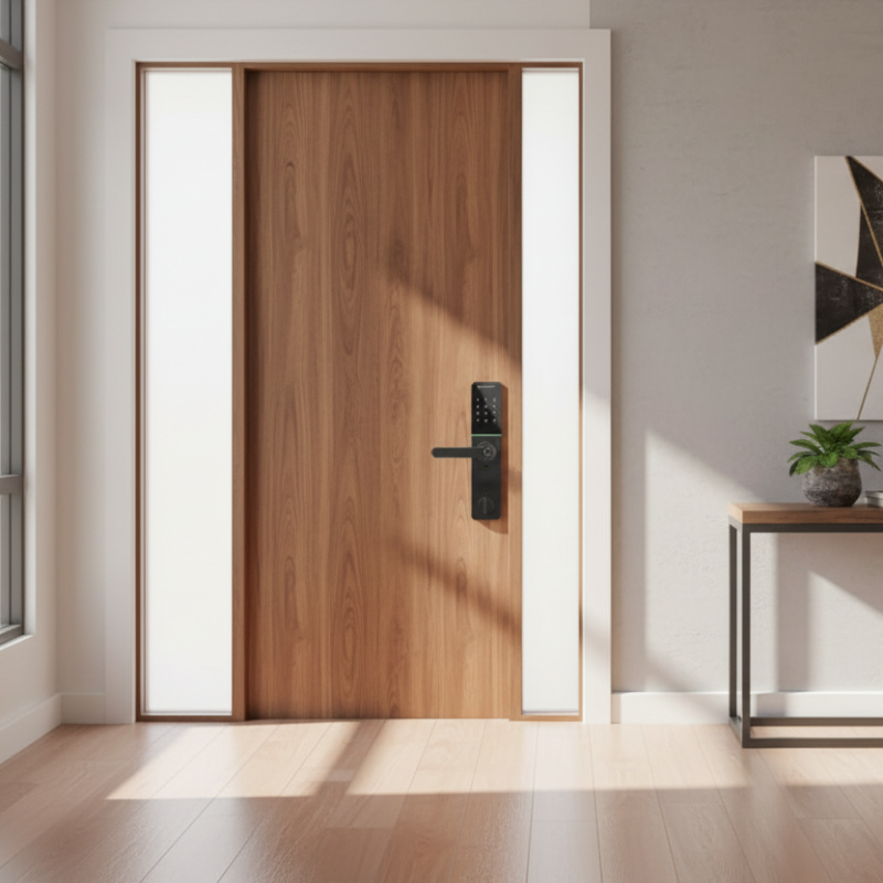 EuroArt Smart Fingerprint Door Lock Matte Black