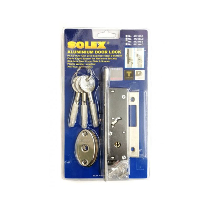 Solex Solid Stainless Steel Door Lock