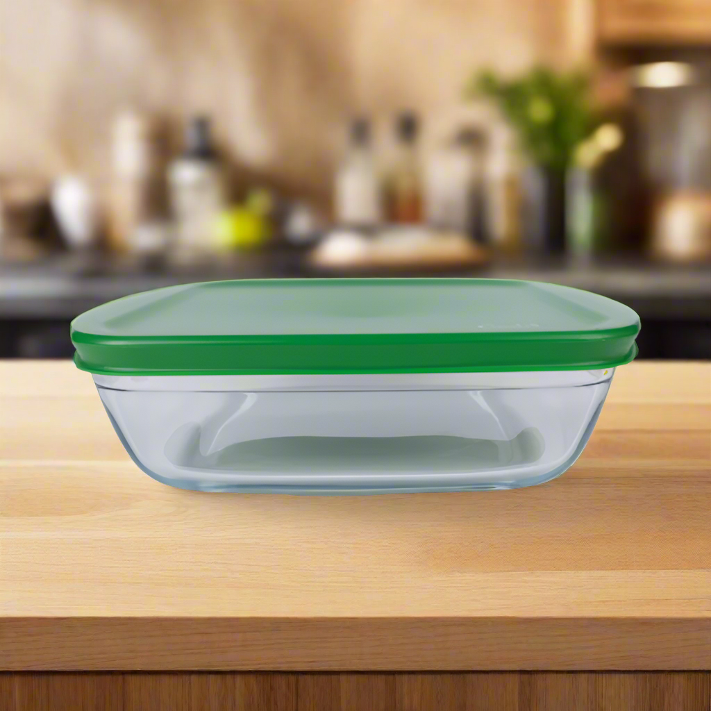 Square Storage Box Glass 2.2L