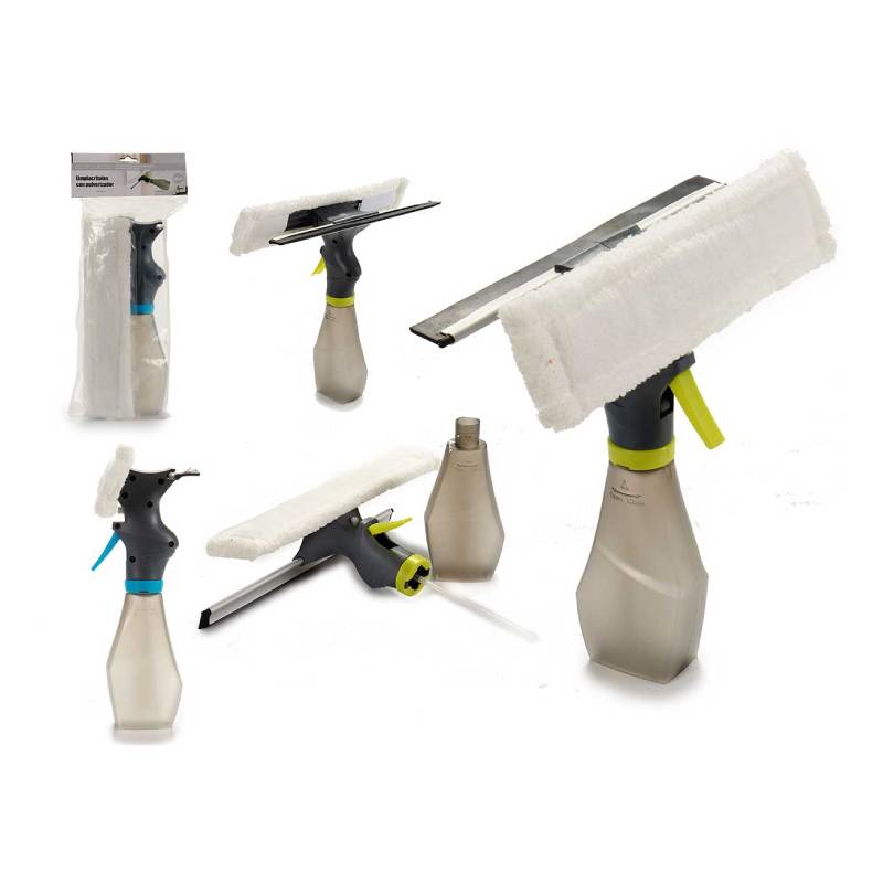 Squeegee Head Glass Cleaner W-Spray Doub