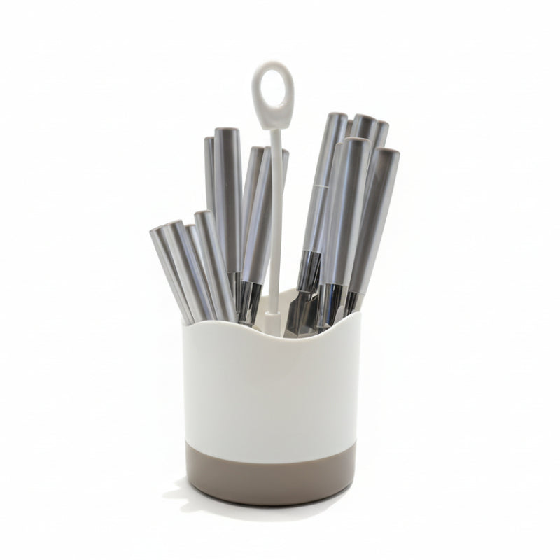 Stainless Steel Cutlery Set 16pcs Dark Brown