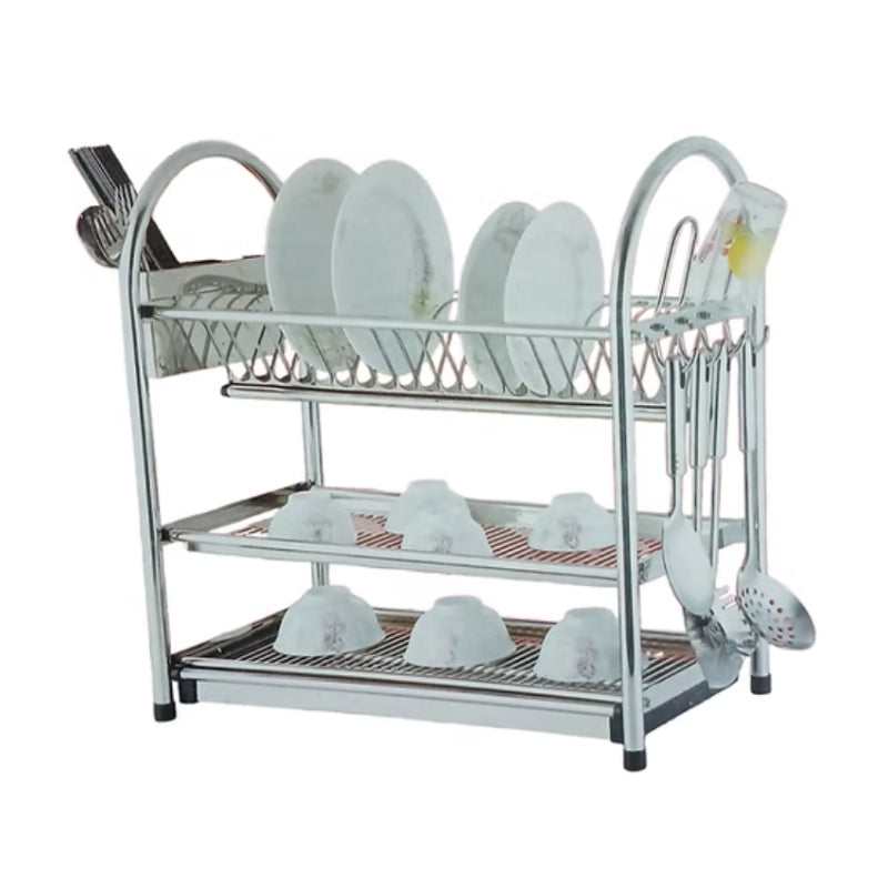 Stainless Steel Plate Rack Three Layer