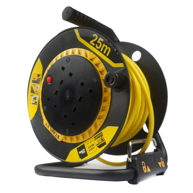 Stanley 4-Sockets Cable Reel (25 m) by JB Saeed Studio