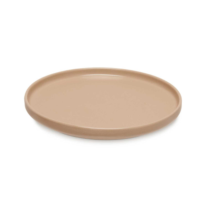Stoneware Dessert Serving Plate Beige 20cm