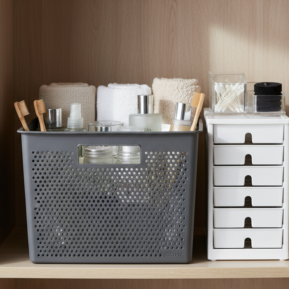 Storage Basket L 20L Bohol Anthracite Grey