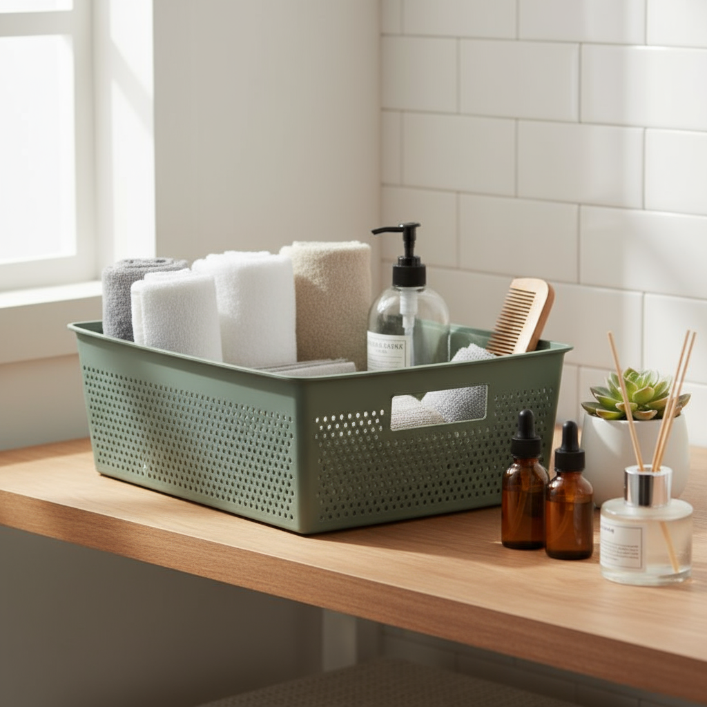 Storage Basket M 12L Bohol Sage Green