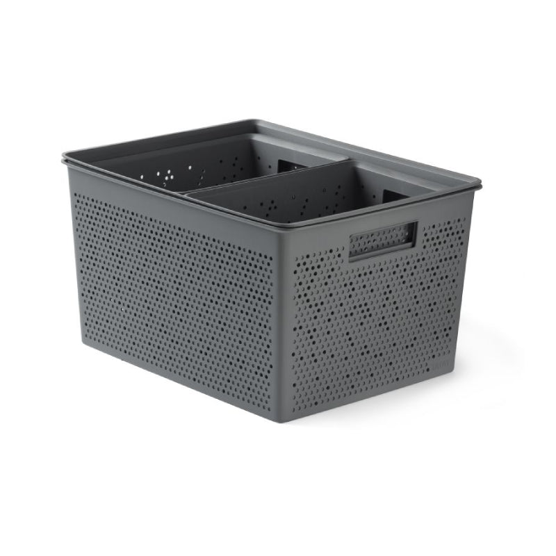Storage Baskets 2x4L + 12L + 20L Bohol Anthracite Grey (Set of 4)