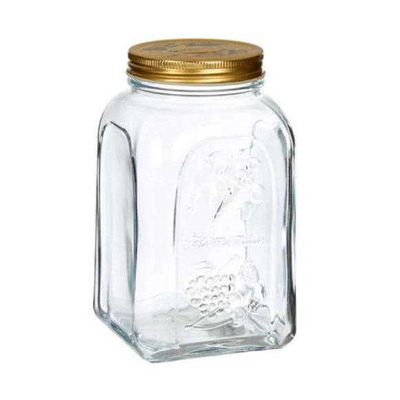 Storage Jar with Metal Lid 1.5Ltr