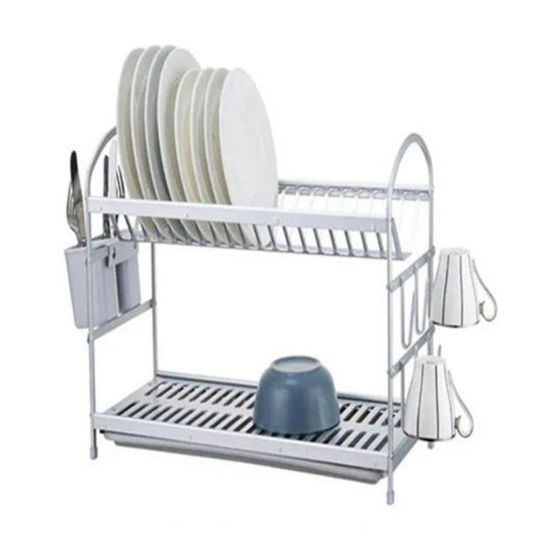 2 Tier Dish Rack Aluminum