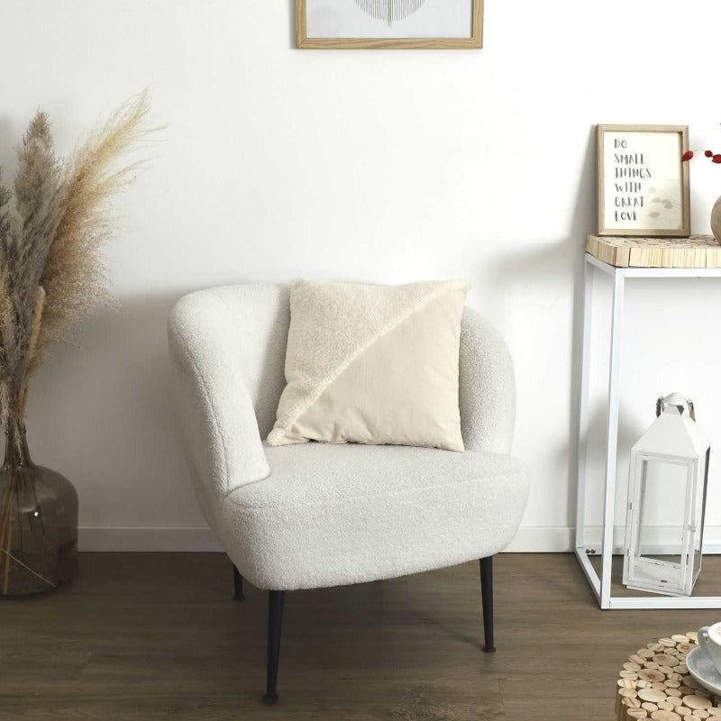 Cushion Beige Bouclette 40x40cm