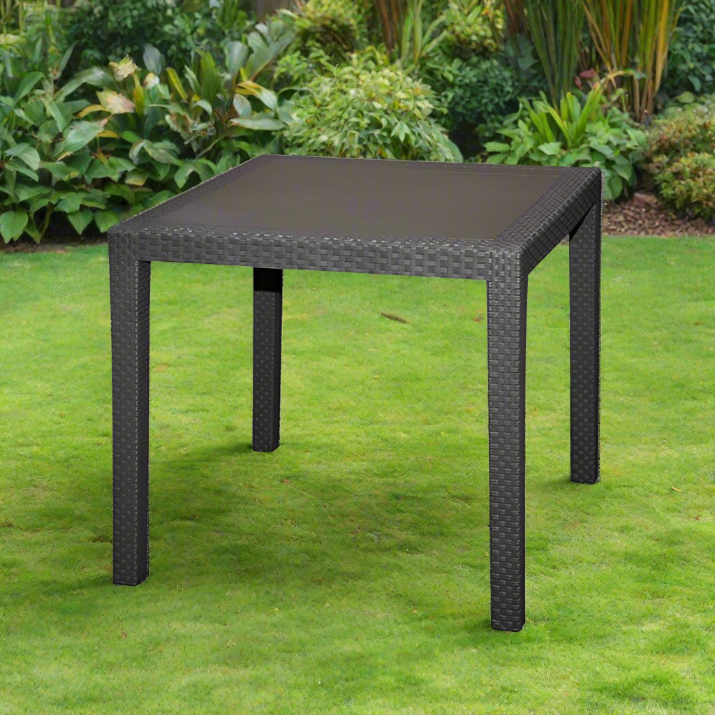 Table Square King Rattan Finish