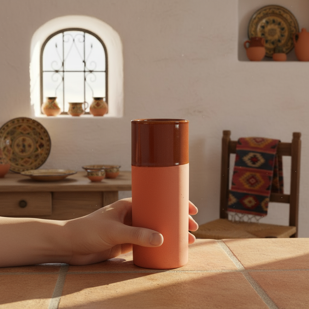 Tube clay Serving Glass 330ml