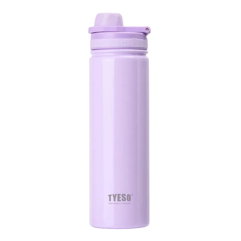 Tyeso Vibrant Vacuum Insulated Sports Bottle 750ml Purple