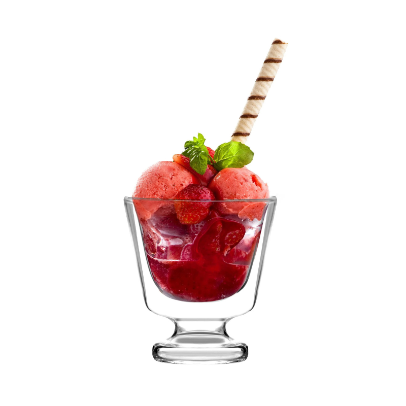 Set Of 2 Double Wall Dessert Cups 250ml