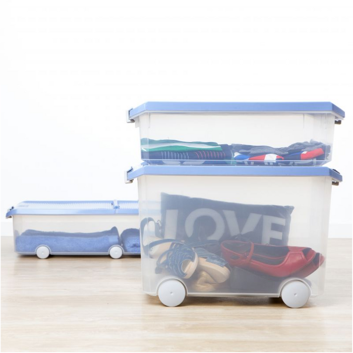 Tatay Storage Box Wheels 60 L. Blue