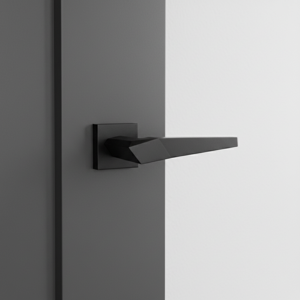 Handle on Straight Square Rose