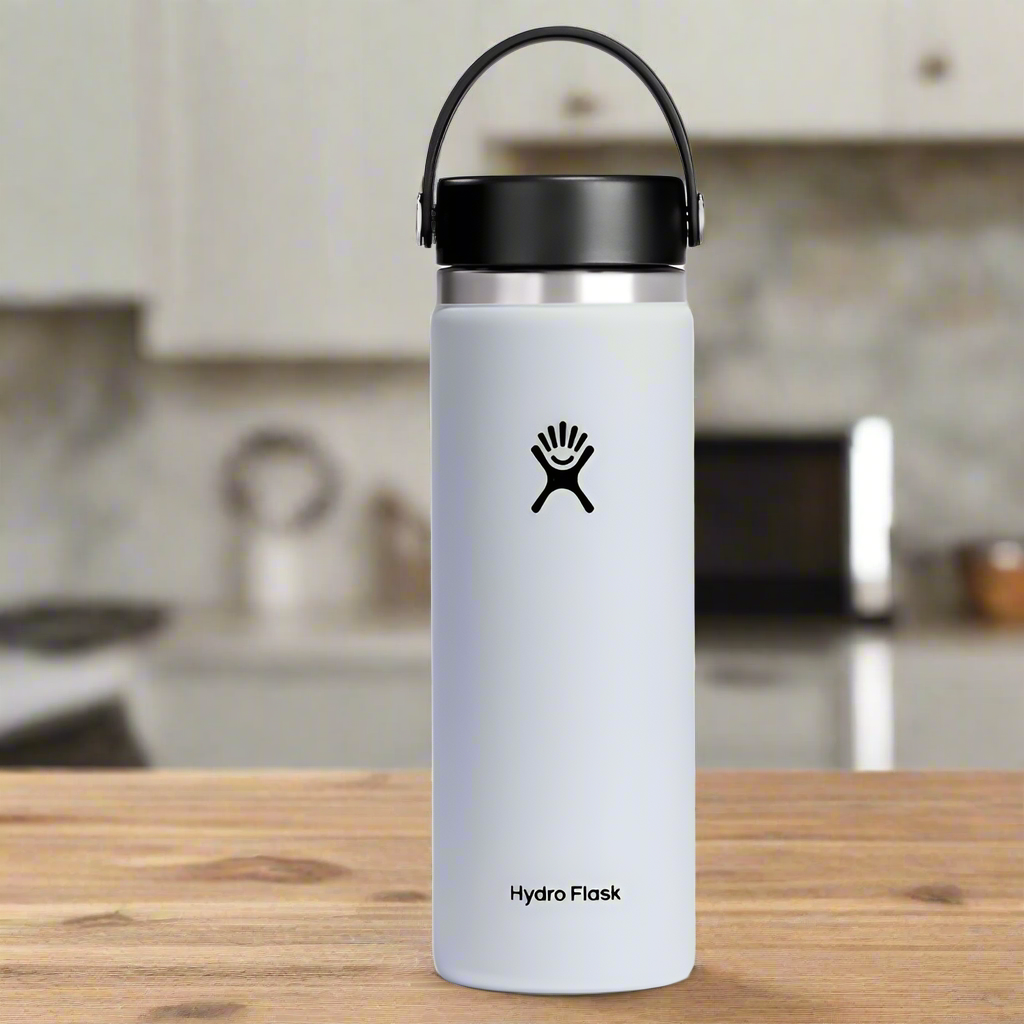 20 OZ Wide Flex Cap White