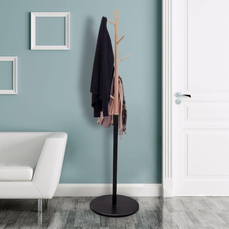 Miko Black Coat Rack