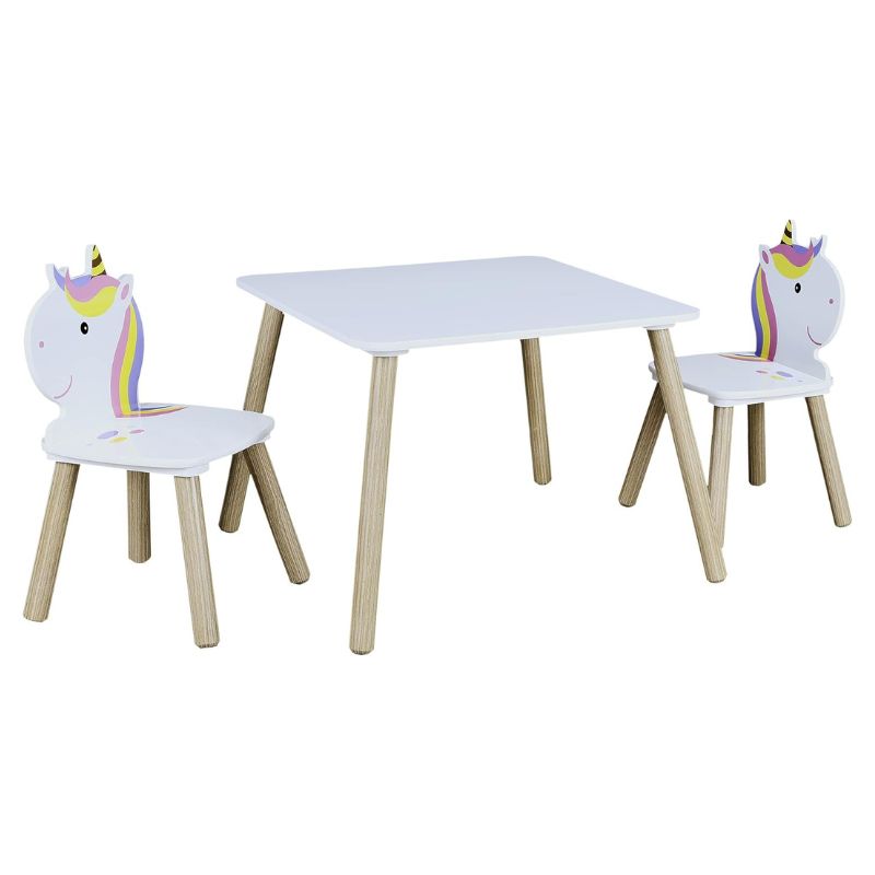 Unicorn Lily Table With 2 Chairs