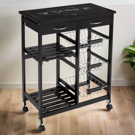 Bistro Trolley Black