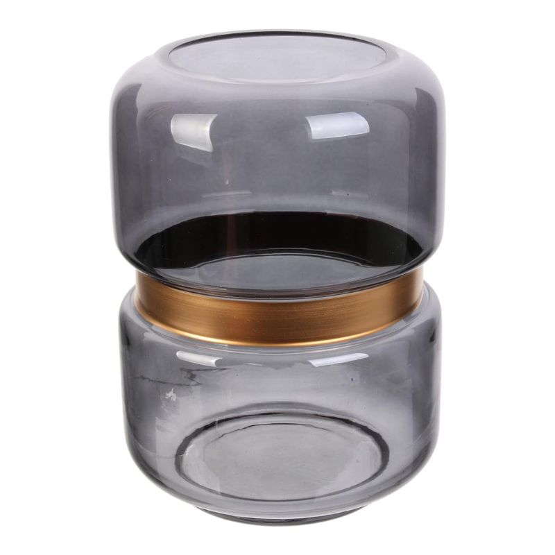 Glass Vase Grey