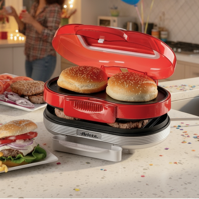 Hamburger Maker Party Time Red