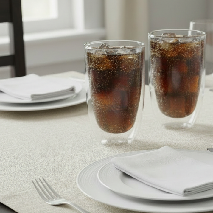 Set Of 2 Double Wall Glasses 350ml