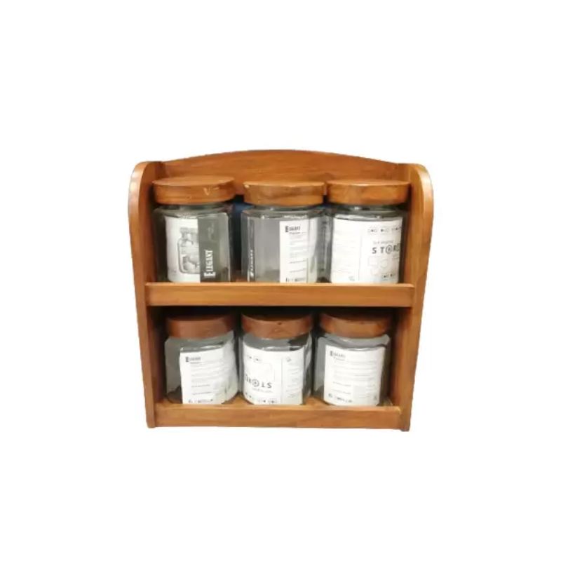 Round wooden spice rack hotsell