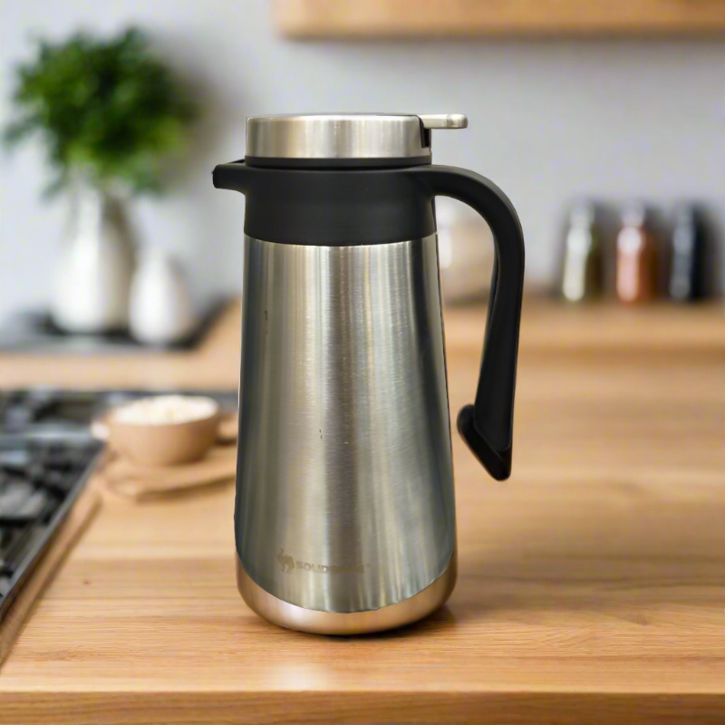 Vacuum Stainless Steel Percolator Coffee Pot 1.6Ltr