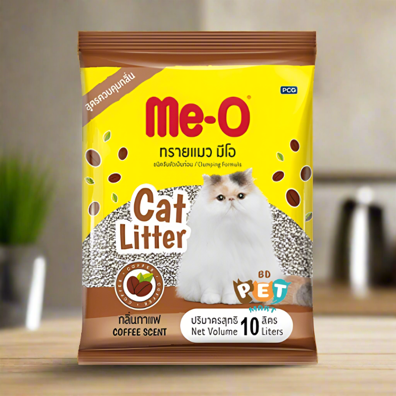 Me-O Bentonite Cat Litter Coffee 10Ltr (Pack of 2)