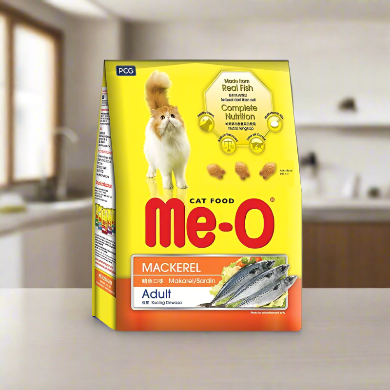 Me-O Dry Adult Cat Food Mackerel Flavor 3kg (Pack of 2)