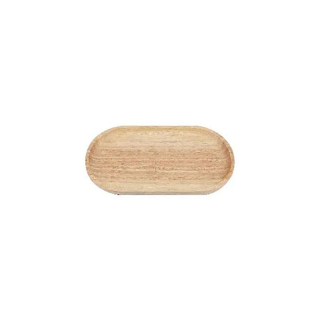 Elegant Wooden Oval Serving Tray Medium